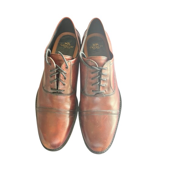 Coach Shoe's New York Men's Brown Size 10D Casual Dress Genuine - Picture 1 of 9